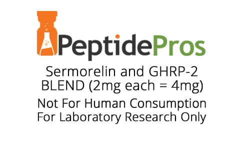 Peptide product label Sermorelin and GHRP-2 blend