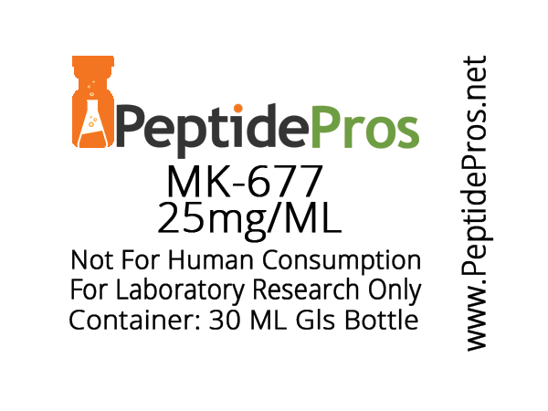 MK-677 liquid research chemical product label
