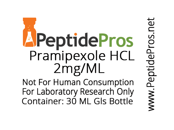 PRAMIPEXOLE liquid research chemical product label