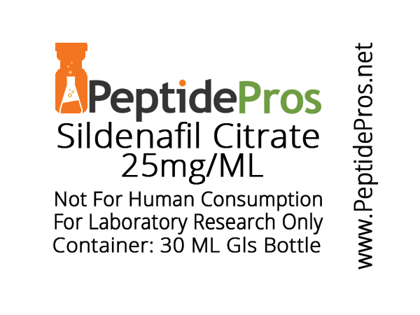 SILDENAFIL liquid research chemical product label
