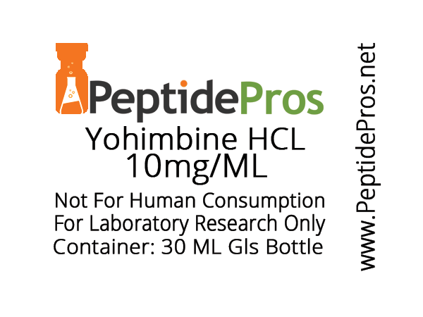 YOHIMBINE liquid research chemical product label