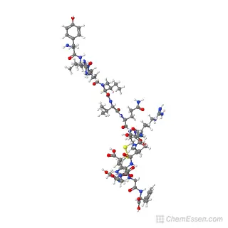 AOD-9604 3D Peptide chemical structure Made in USA
